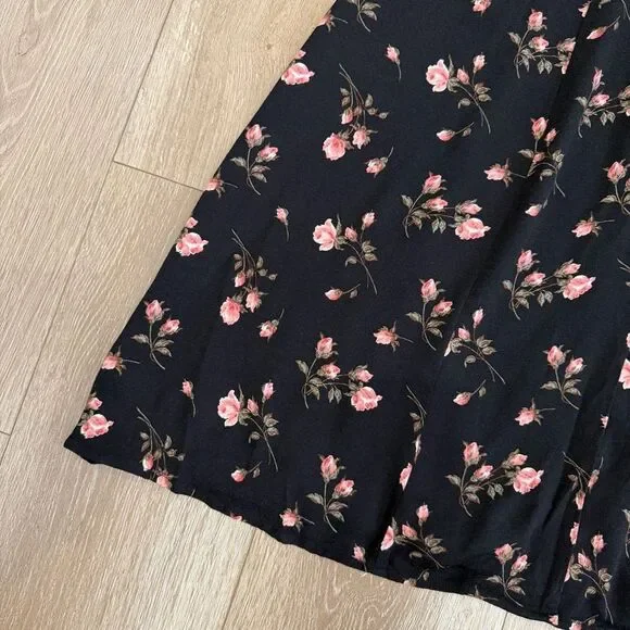 S O L D : Reformation Size 8 Rocki Collared Midi Dress Romy Rose Floral Print - Picture 7 of 14